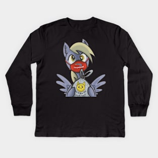 Derpy Delivery Kids Long Sleeve T-Shirt